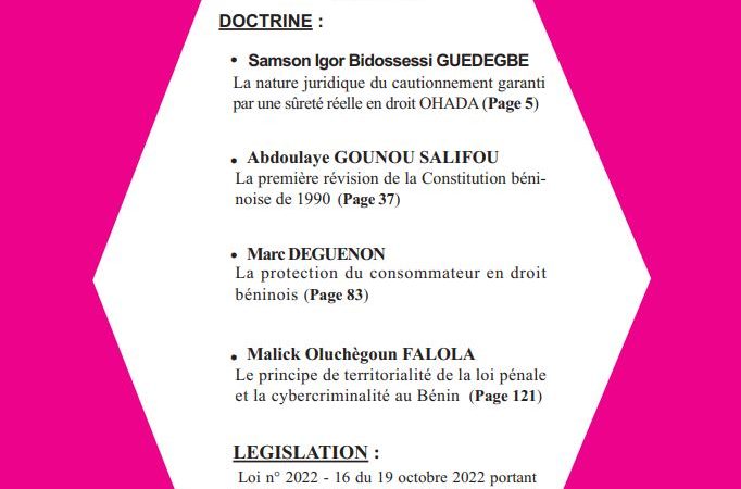 GOUGBEDJI article les mutations